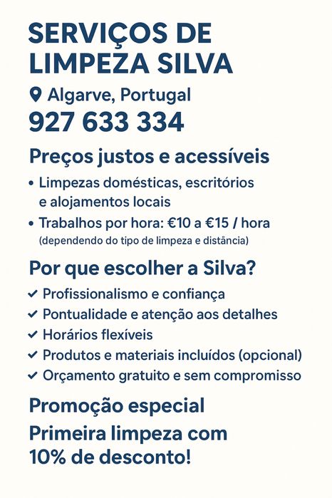 Limpeza Particular Qualidade • Confiança • Profissionalismo