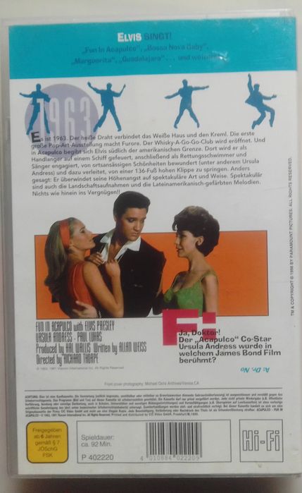 Cassete VHS Elvis Presley / Acapulco