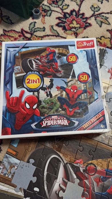 Набор, лот пакет развивающие пазлы Trefl, g-toys с постером, обложки