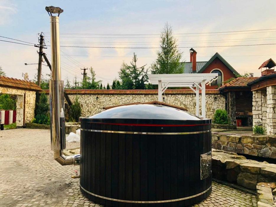 Виробники чанів джакузі. Купіль на дрова Мобільна лазня Баня Сауна