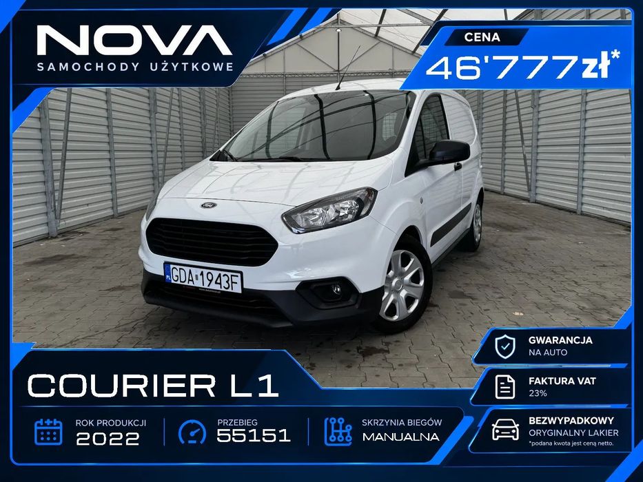 Ford Courier L1 Niski Przebieg!  FORD Courier L1 Navi! FV23% Niski przebieg! Jak nowy!