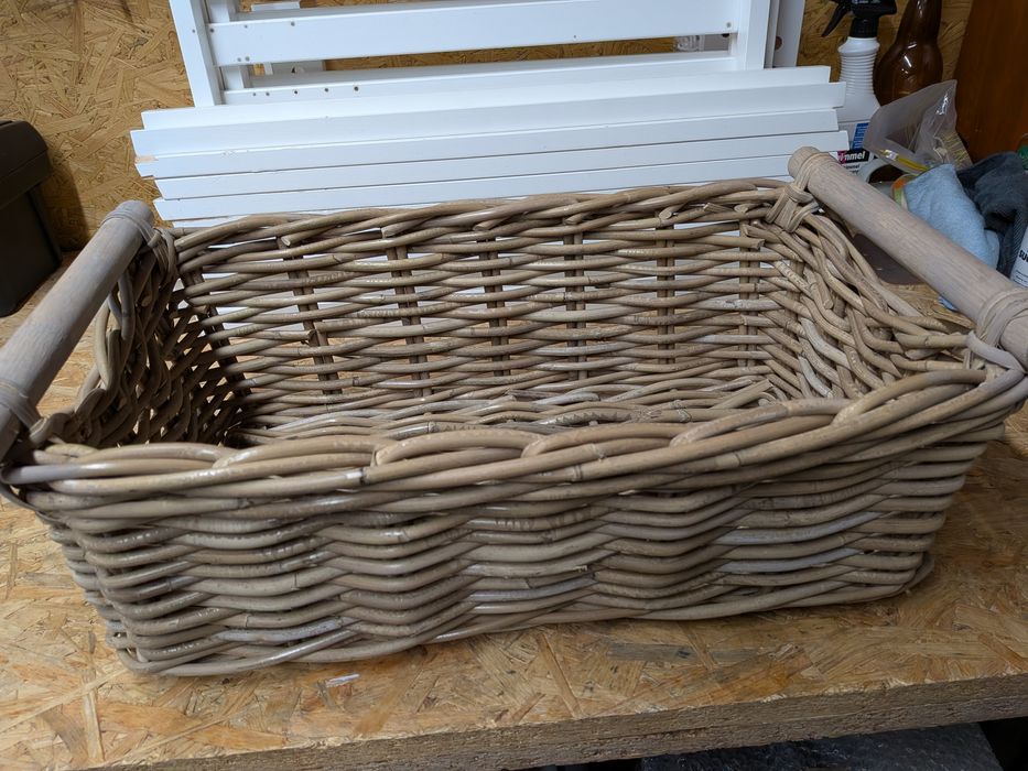 Kosz wiklinowy, kosz do przechowywania