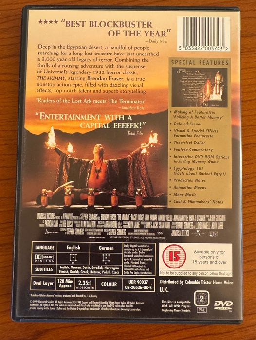 DVD Mumia The Mummy PL
