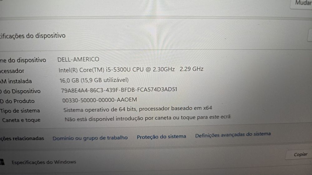 Portátil Dell Latitude E7250