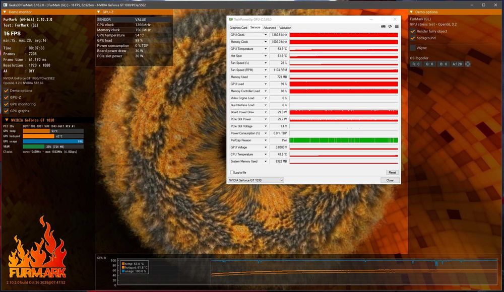 Asus GeForce GT 1030 2GB GDDR5 Phoenix OC