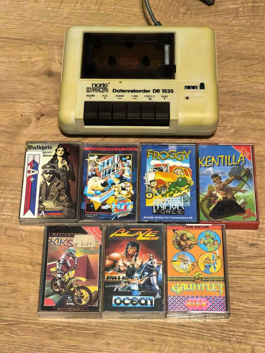 Magnetofon do Commodore 64 + gry