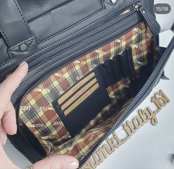 Hillburry кожаная сумка под ноутбук , 3158HВ сумка Портфель Hill Bur