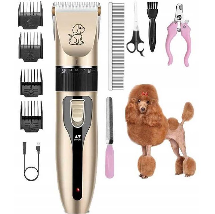 Zestaw do Strzyżenia Obcinania Psów Kotów Maszynka Prezent