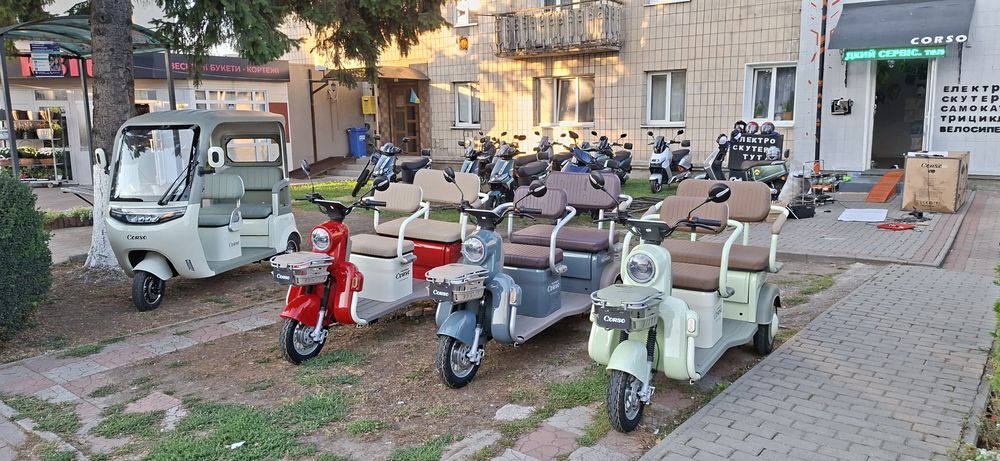 Трицикл Corso «TENSO»  1500W,  72V 30Ah літій-залізо-фосфатний,