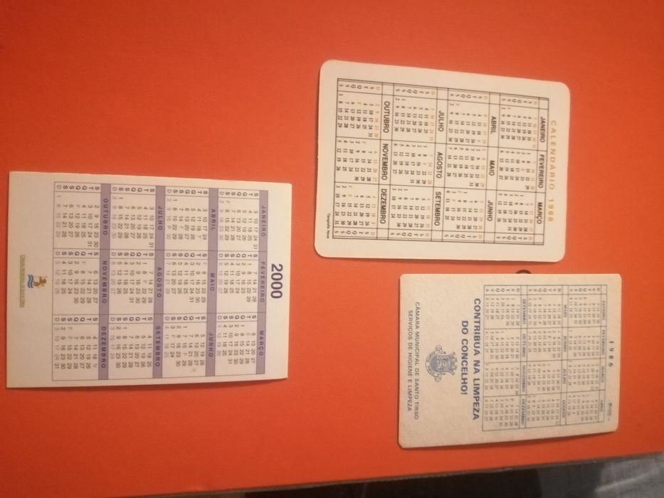 Calendário de bolso | Municipio Santo Tirso