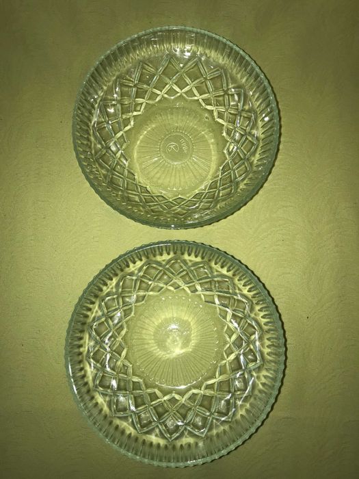 Салатницы, конфетницы, фруктовницы | Набор 2 шт. стекло, СССР