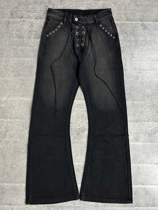 Джинси DETW Jeans flared faded washed jeans клеш кльош джинси