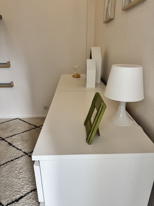 Conjunto de 2 cómodas IKEA MALM brancas