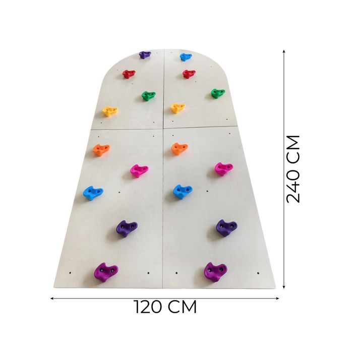 ścianka wspinaczkowa Lama - drewno/kolorowy