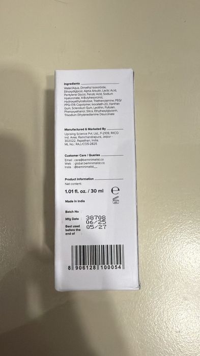 Conjunto de dois séruns faciais da marca Minimalist