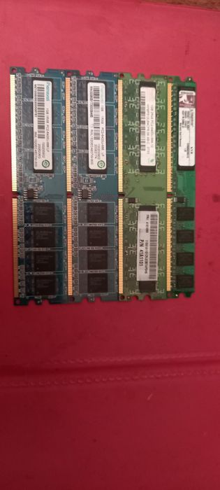 Память RAM DDR2, 4 Gb Гб, 4 планки по 1 Gb Гб