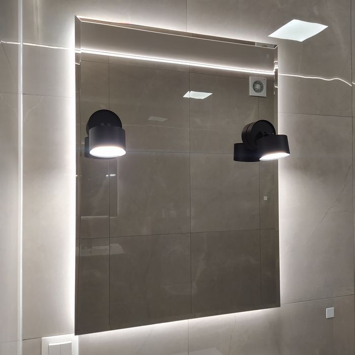 Lustro łazienkowe z LED i matą grzewczą 60x80cm