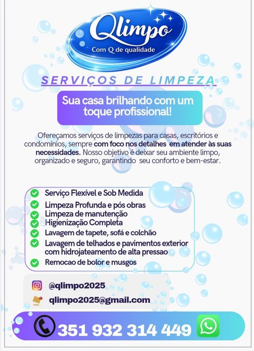 QLIMPO, Serviço de Limpeza.