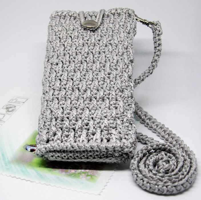 Torebka - etui do smartfonów – ręcznie robiona – nr kat. (EDS6)