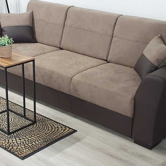 Kanapa JM tkanina + skóra natura