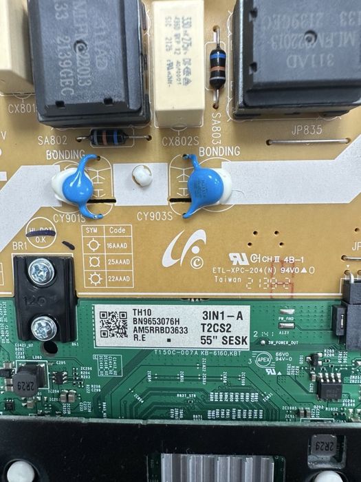 Плата Ue55au7100u