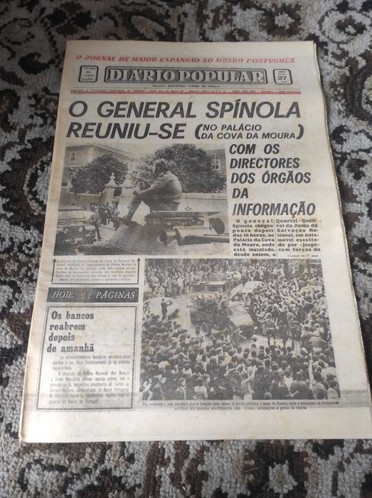 Jornais de abril 1974