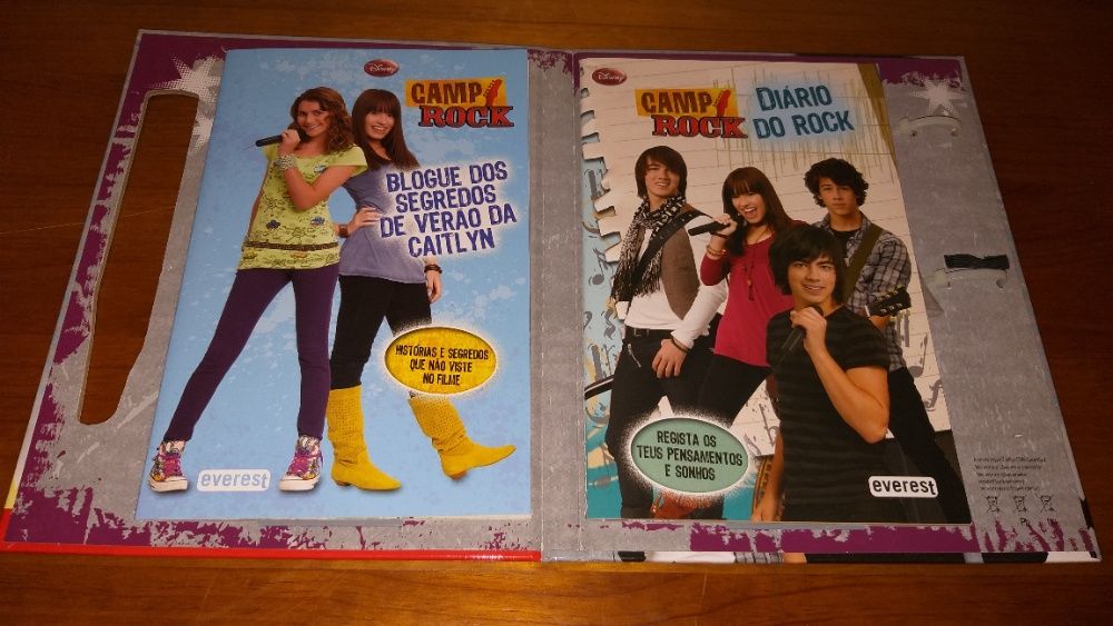 Livros Disney Camp Rock - Jogos Musicais, Diário do Rock e Blog da Cai