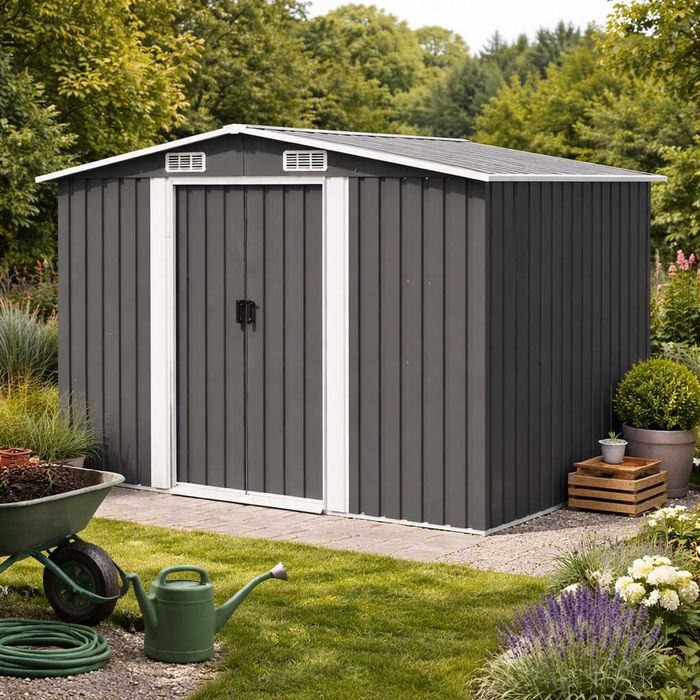 DOMEK NARZĘDZIOWY garaż schowek szopa DUŻA transport za darmo 277x299