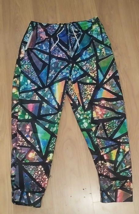 Spodnie neonowe XL