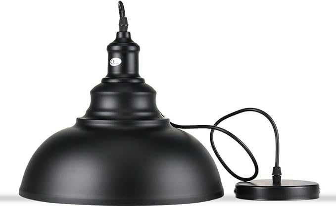 Czarna metalowa industrialna lampa ASVERT Ø 30cm