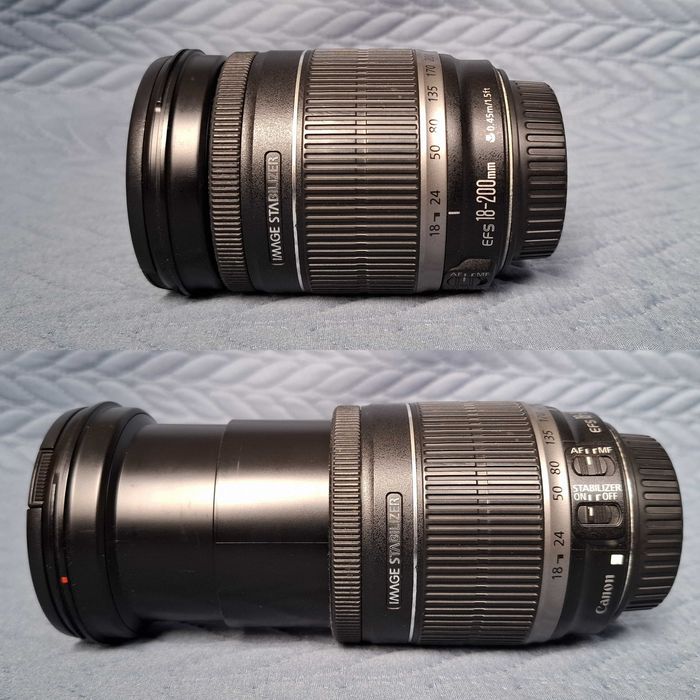 Canon EOS 80D + Objetiva Canon EF-S 18-200mm f/3.5-5.6 IS (como novas)