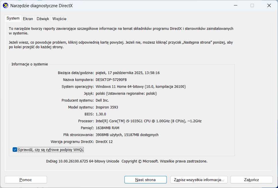 Dell Inspiron 3593 | i5 10gen | 16GB RAM | SSD 512GB | FHD