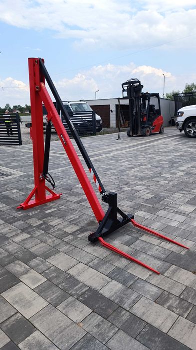 Widły do balotów ładowacz na tuz hydrauliczny z samopoziomem mocna solidna konstrukcja