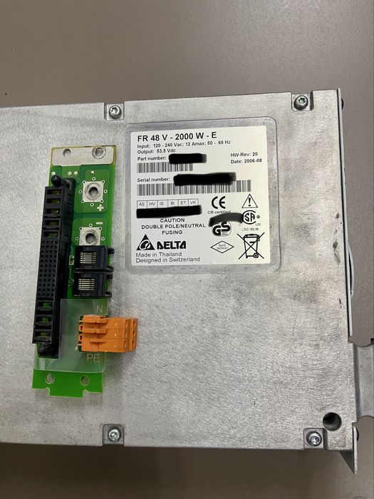 Блок живлення Delta FR48/2000 , ESR48/30D