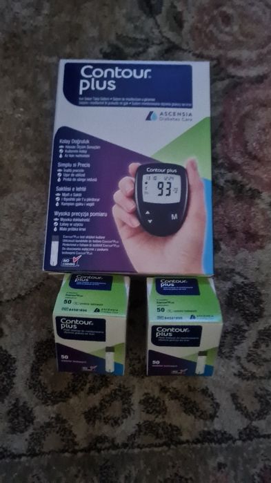 Glukometr Contour plus nowy plus 2 opakowaniu pasków