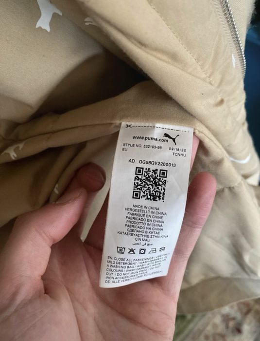 Parka em Gabardina Puma-Maison Kitsuné