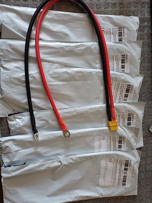 Кабель TX60  10AWG з M6 для підключення АКБ та зарядної станції