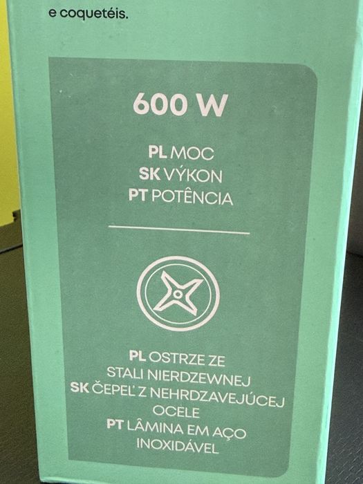 Blender 600 watt, Blękitny, nowy, Wrocław, 3 lata gwar