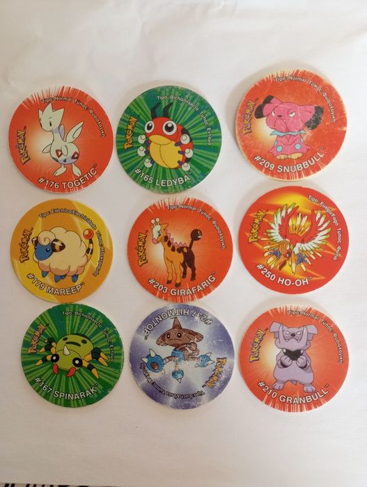 Tazos Pokémon originais Matutano
