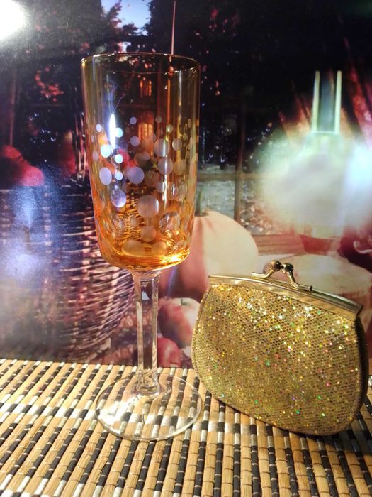 Фарфоровая пепельница ГДР. Цветной хрусталь ГДР