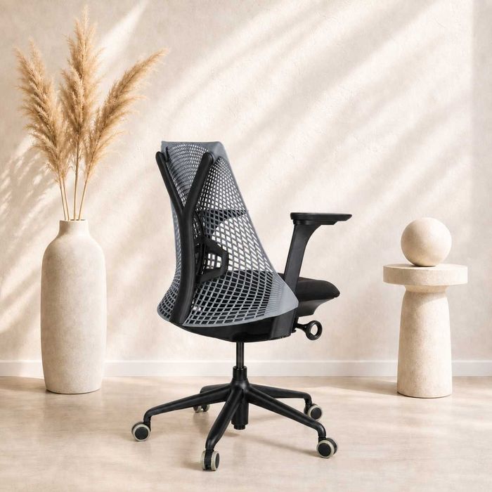 Fotel biurowy Herman Miller Sayl – krzesło obrotowe – nowa tapicerka – cała PL kurier 0 zł