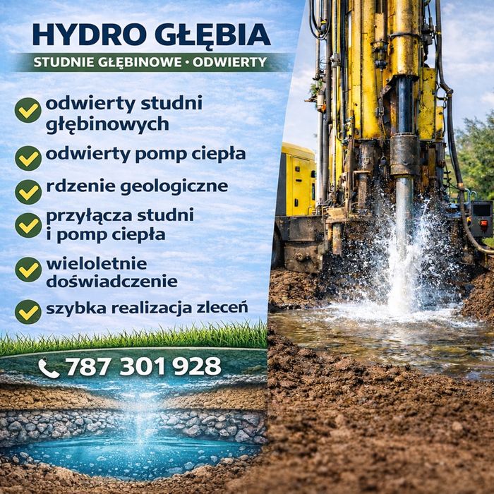 Studnie głębinowe, pompy ciepła