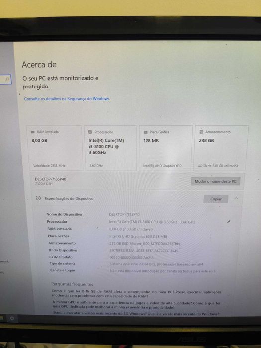 Computador Desktop win 11 ready
