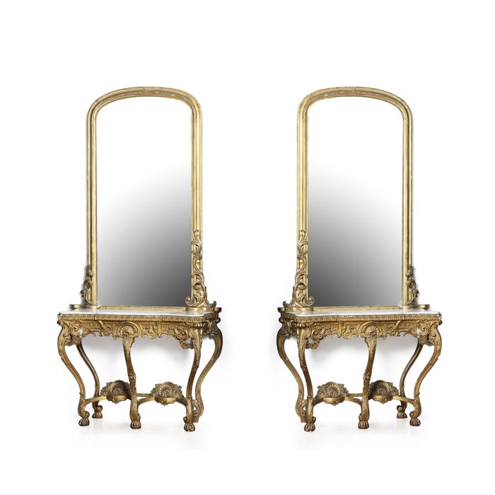 Móveis - Par de tremós - 265 cm - Século XIX