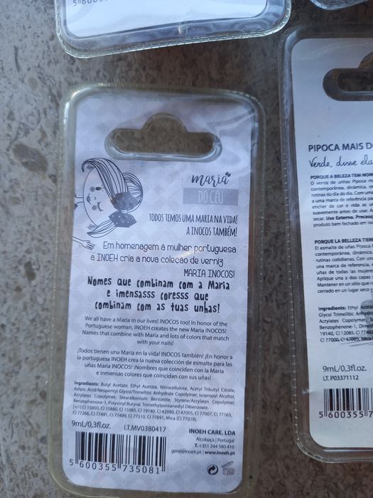 Frascos de verniz de unhas