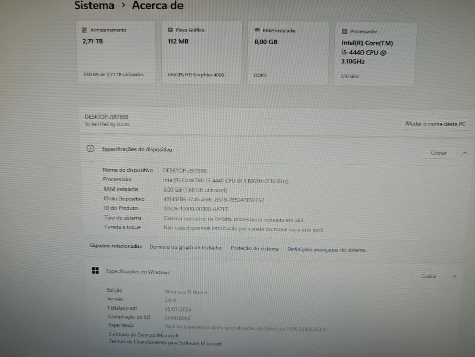 Desktop i5 4ª gen