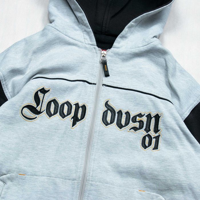 Loop DIvision bluza rozpinana hip hop y2k M rap hoodie zip
