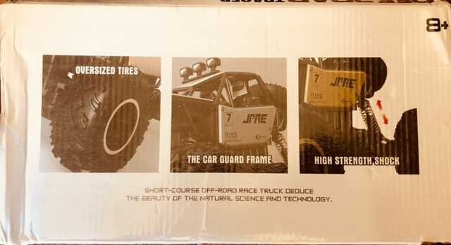 Carro tamanho grande, elétrico com recarga telecomandado