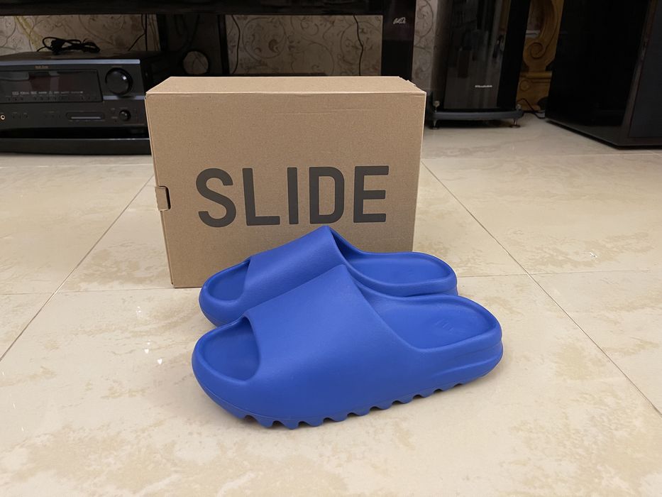 Слайды Adidas Yeezy Slides Azure Оригинал Slide