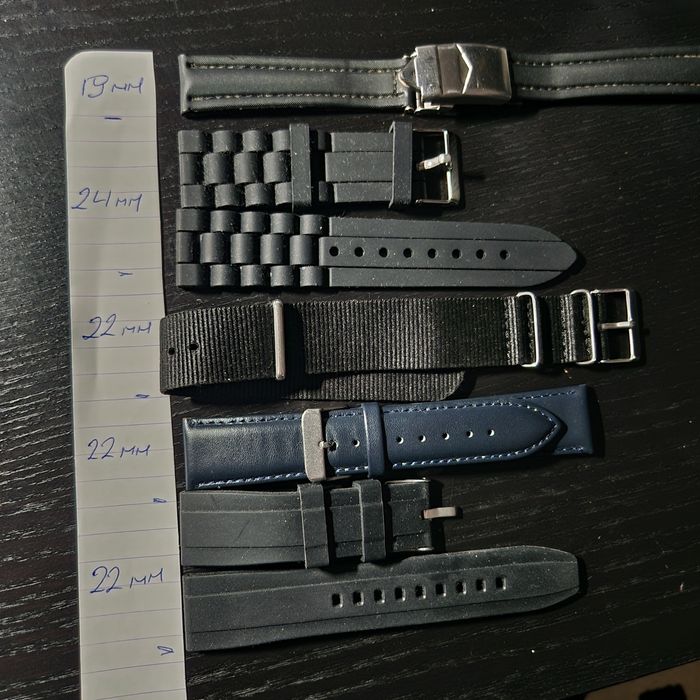 Braceletes novas Silicone Couro 18mm 22mm 24mm